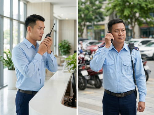 Hướng dẫn gọi, nghe và bảo quản bộ đàm dành cho nhân viên bảo vệ - 1