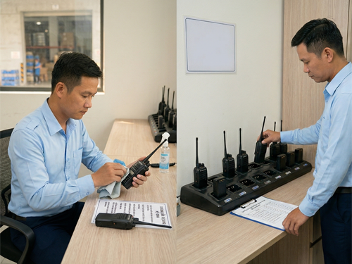 Hướng dẫn gọi, nghe và bảo quản bộ đàm dành cho nhân viên bảo vệ - 5