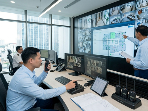 Quy trình xử lý sự cố khi thực hiện dịch vụ bảo vệ tòa nhà