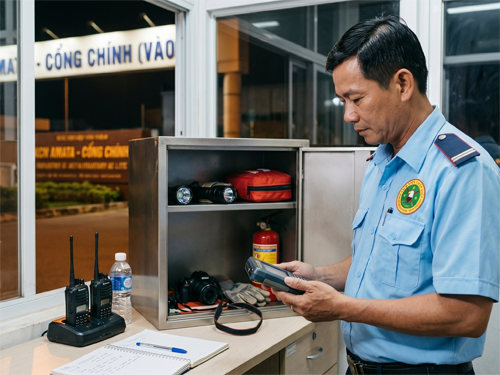 Nhân viên bảo vệ ca đêm cần được trang bị những gì? - 1