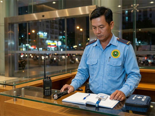 Nhân viên bảo vệ ca đêm cần được trang bị những gì? - 4