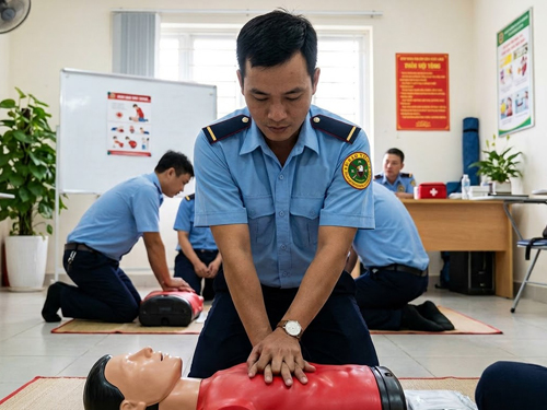 Đào tạo kỹ năng sơ cứu thương cho nhân viên bảo vệ - 1