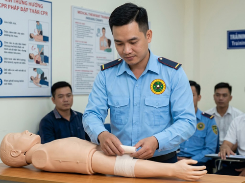 Đào tạo kỹ năng sơ cứu thương cho nhân viên bảo vệ - 4